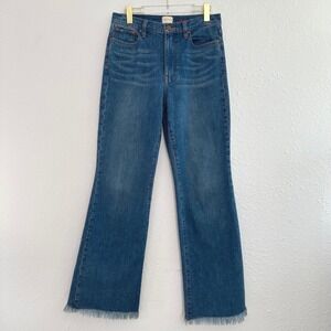 Alice + Olivia 70s Bootcut Jeans Womens 30 Best Intentions High Rise Raw Hem